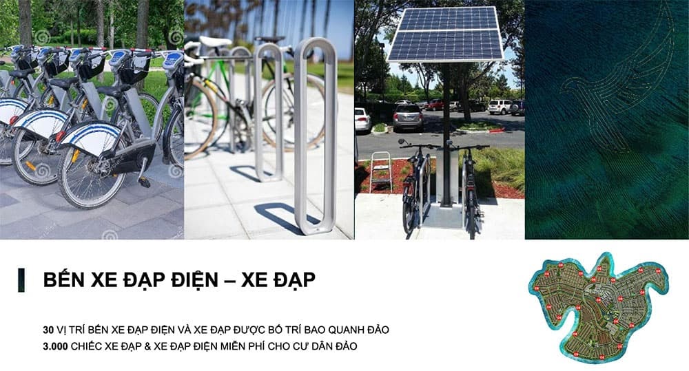 21 bãi đậu xe cùng hơn 3000 chiếc xe đạp thường và xe đạp điện